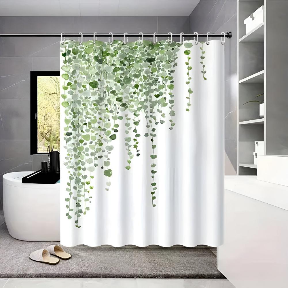 Tranquil Greenery Shower Curtain for a Serene Space