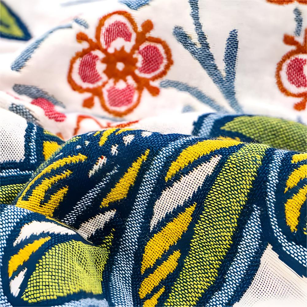 Elegant Floral Reversible Bath Towel for Year-Round Use
