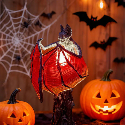 Decorative Table Lamp in Gothic Bat Design with Soft Ambient Light