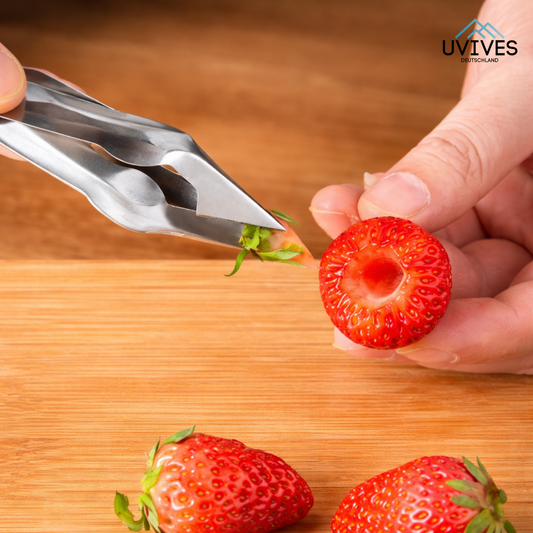 Effortless Stem Removal Tool for Keeping Fruits Intact