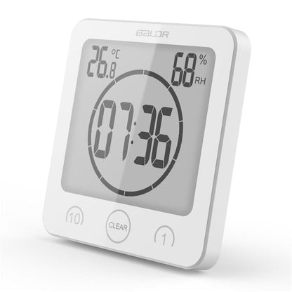 Waterproof Digital Shower Clock with Suction Cup Holder – Ideal for Shower Timing