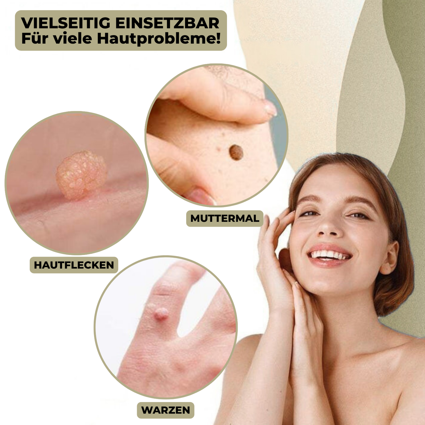 SkinClear Wart and Mole Remover | Gentle and Effective | For Face and Body