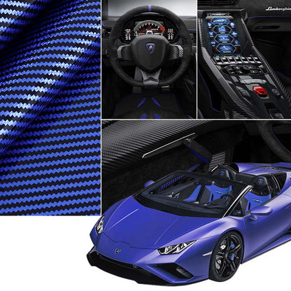 Anti-Slip Steering Wheel Cover with Elegant Carbon Look – Universal Fit