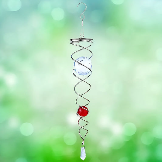 Buy One Get One Free | Metal Crystal Spiral Wind Chime [Last Day Discount]