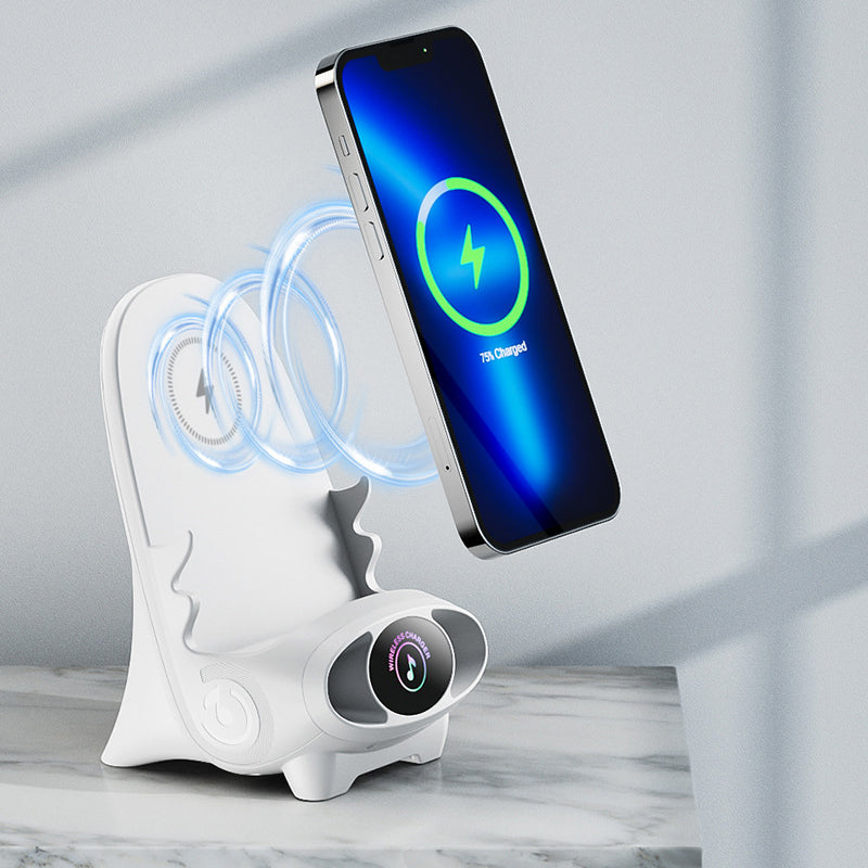 Versatile Wireless Charger & Phone Stand with Aromatherapy