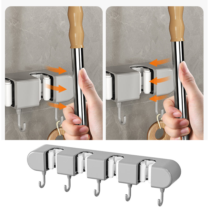 Versatile Storage Rack with Hooks for Home Organization