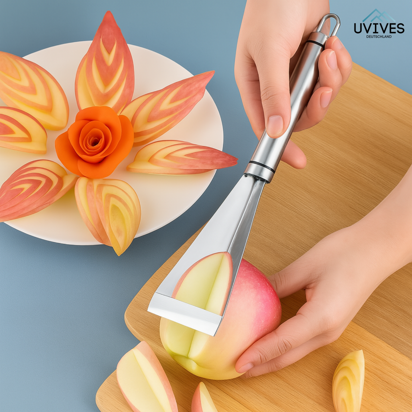 Precision Fruit Carving Knife | Stainless Steel | Creative Designs | Dishwasher Safe