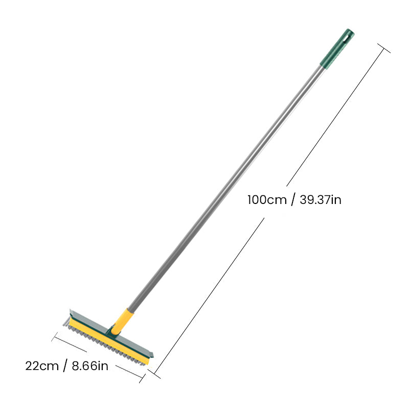 Dual-Function Floor Scrubber with Ergonomic Handle