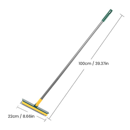 Dual-Function Floor Scrubber with Ergonomic Handle