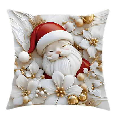 Festive Velvet Cushion Covers | Set of 4 for Holiday Cheer
