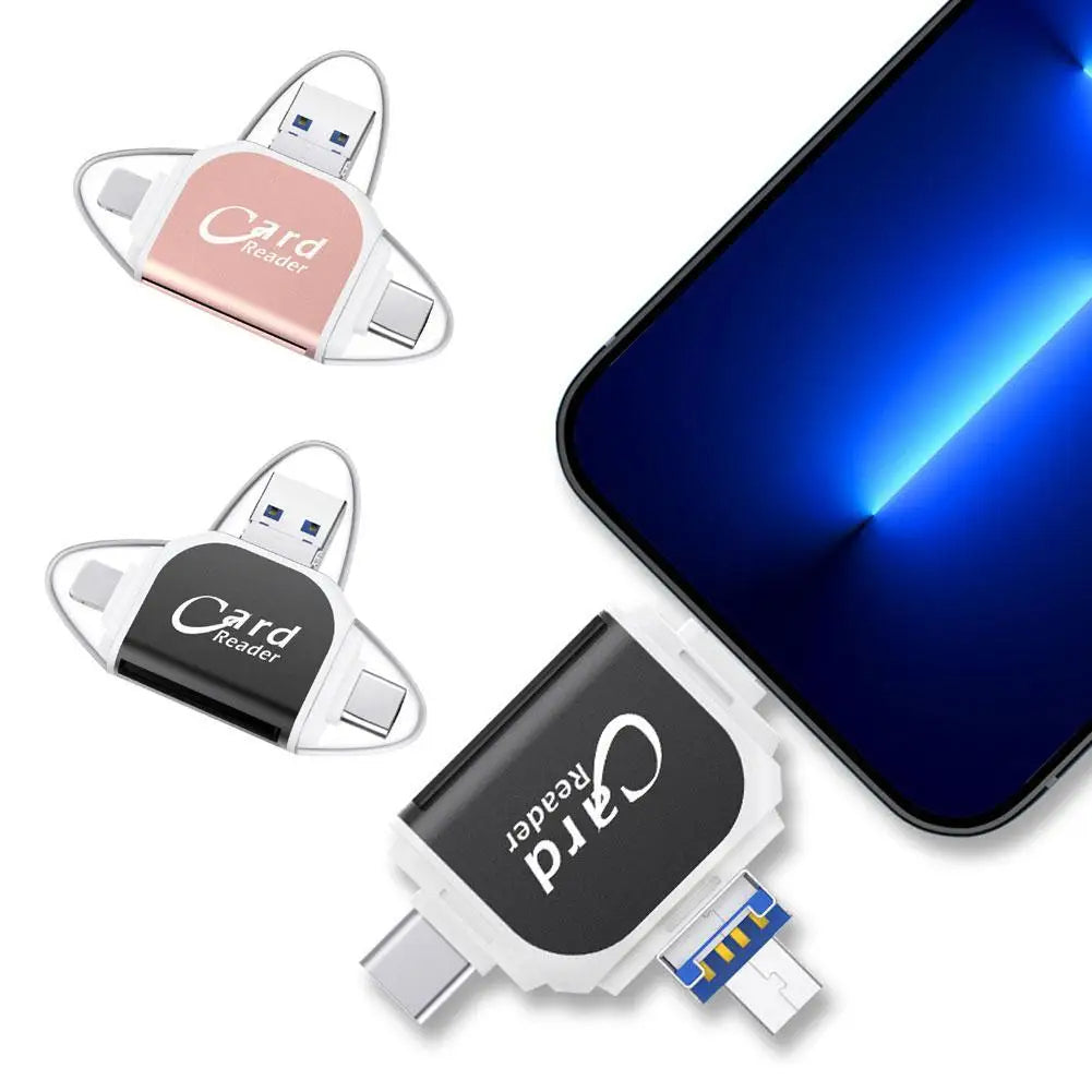 Versatile 4-in-1 Universal SD and TF Card Reader