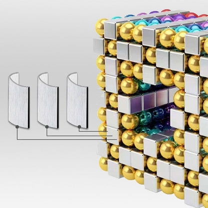 Magnetic Ball Puzzle with Decompression Rubik's Cube Design