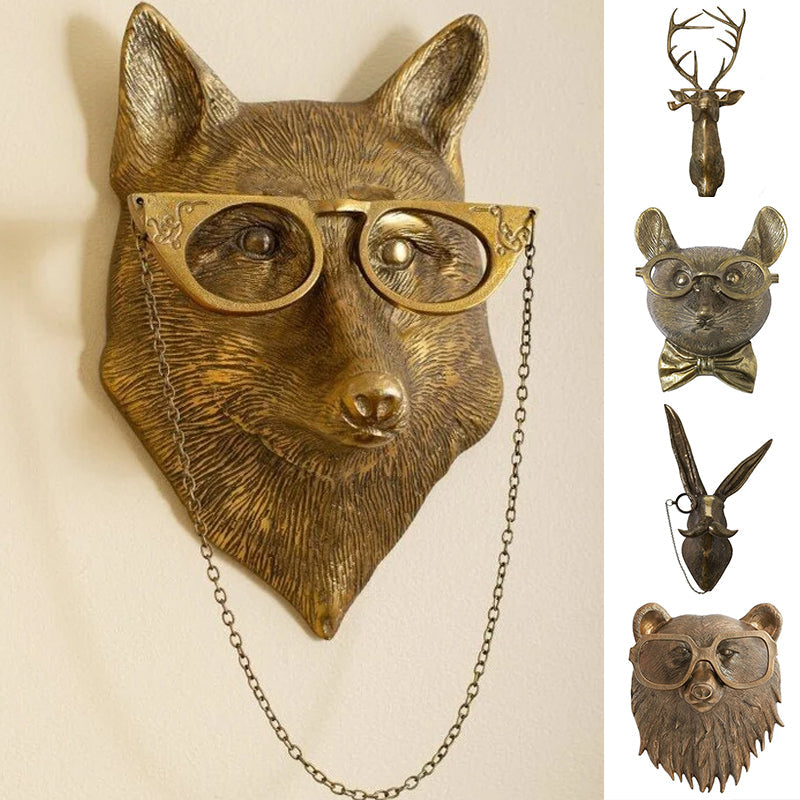 Resin Pendant with Animal Head Design