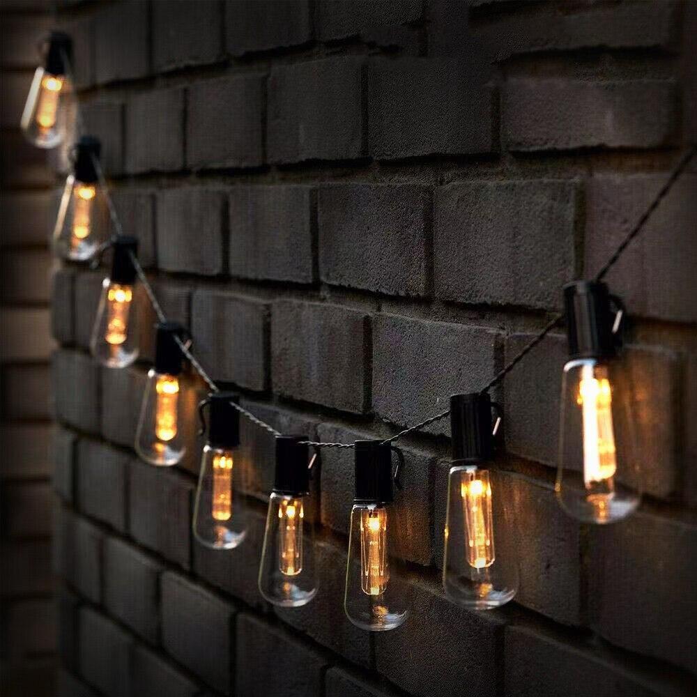 String Lights Powered by Solar Energy