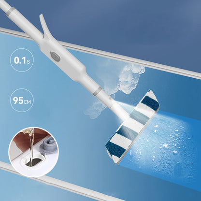 Extendable Window Cleaner with Dual Wiper System for Streak-Free Shine