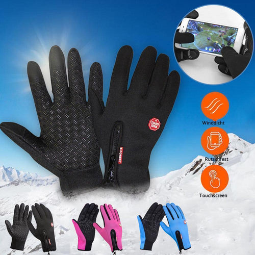 Unisex Touchscreen Gloves – Warm, Windproof, and Waterproof