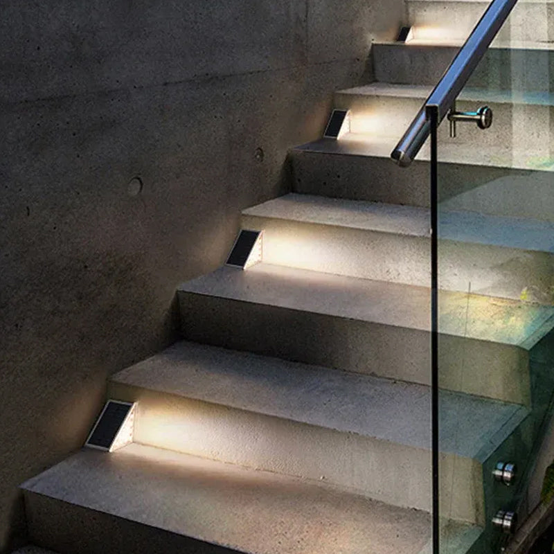 Solar LED Stair Lighting, Waterproof Design