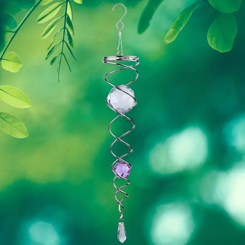 Buy One Get One Free | Metal Crystal Spiral Wind Chime [Last Day Discount]