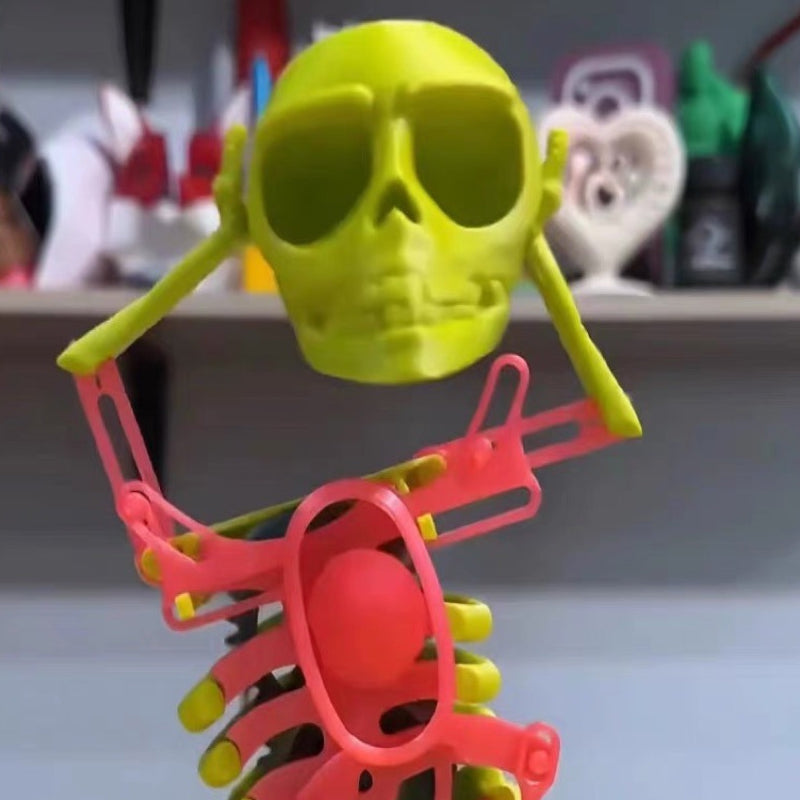 3D Skull Toy for Dancing and Swinging Activities