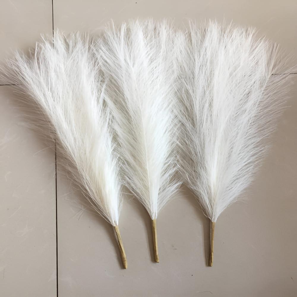 Chic Faux Grass Stems for Home Décor | Set of 3