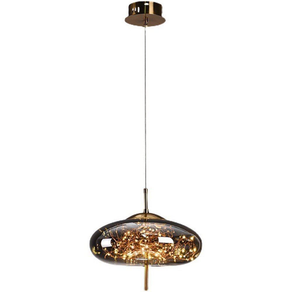 Adjustable Ceiling Pendant Light with Decorative LED Design