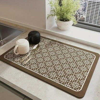 Elegant Kitchen Dish Drying Mat for Effortless Cleanliness