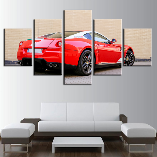 5-Piece Vintage Car Canvas Art for Timeless Home Decor