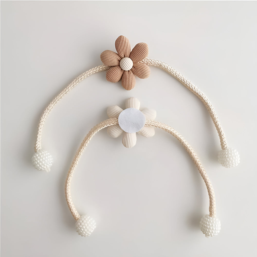 Charming Floral Curtain Holders for a Stylish Touch