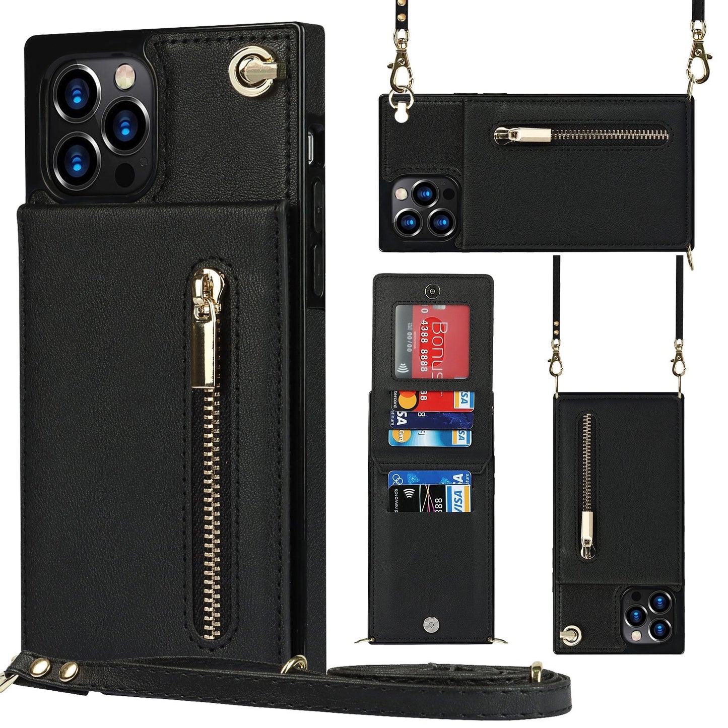 Hands-Free Smartphone Crossbody Wallet Case