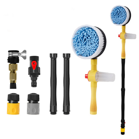 360 Rotating Car Brush with High-Quality Microfiber Cleaning Cloths