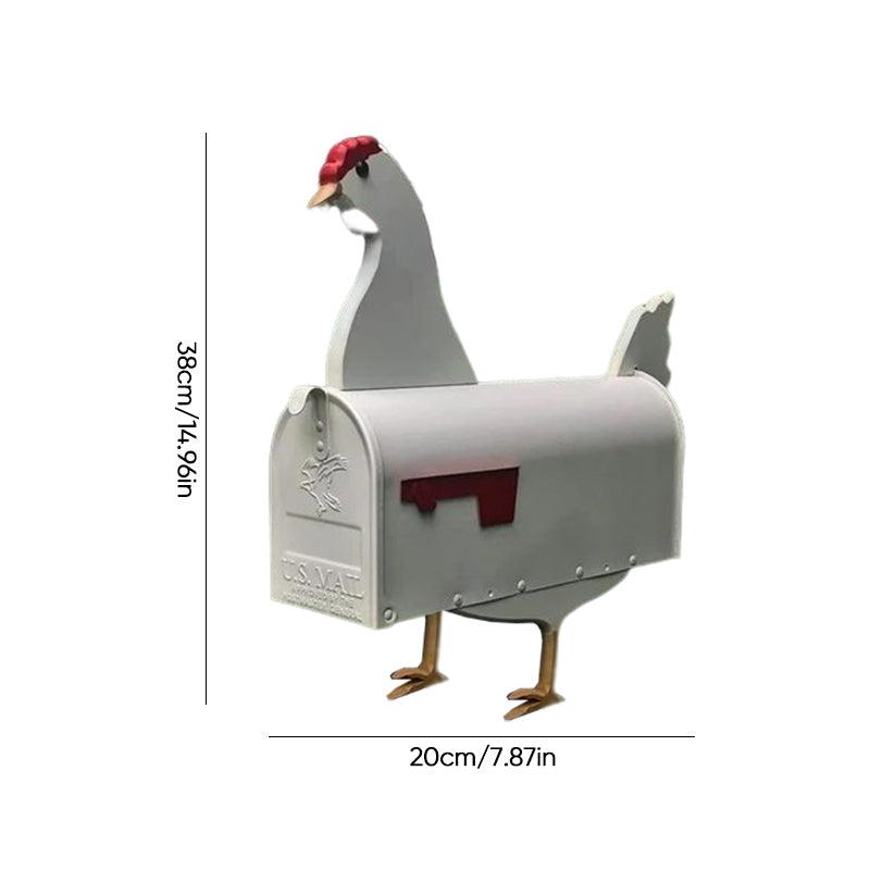 Farmhouse-Style Mailbox | Weather-Resistant Metal | 20x20x10 cm