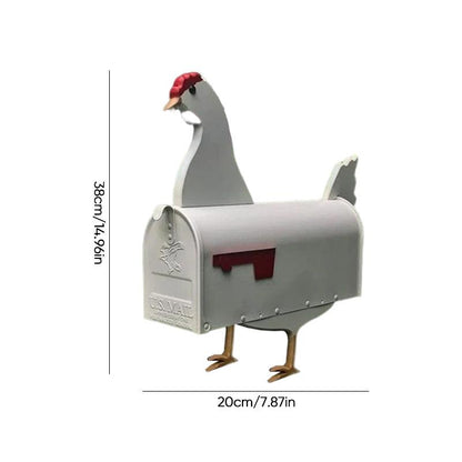 Farmhouse-Style Mailbox | Weather-Resistant Metal | 20x20x10 cm