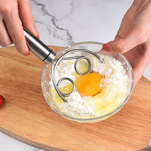 Stainless Steel Dough Whisk for Easy Mixing