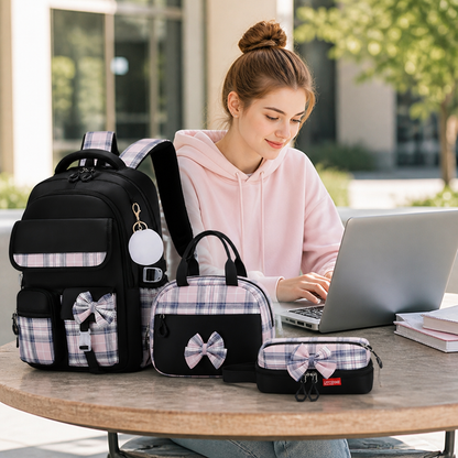 Spacious 3-Piece Tech Backpack Collection for Laptops & Tablets
