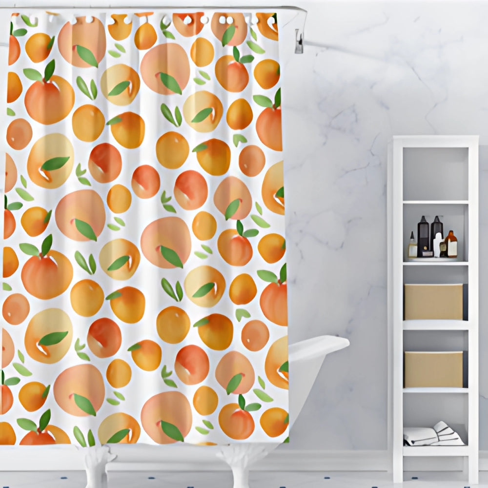 Vibrant Citrus Splash Shower Curtain