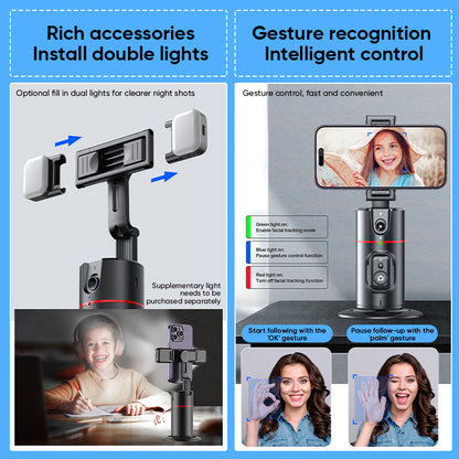 Hands-Free 360° Gimbal with Advanced Face Tracking