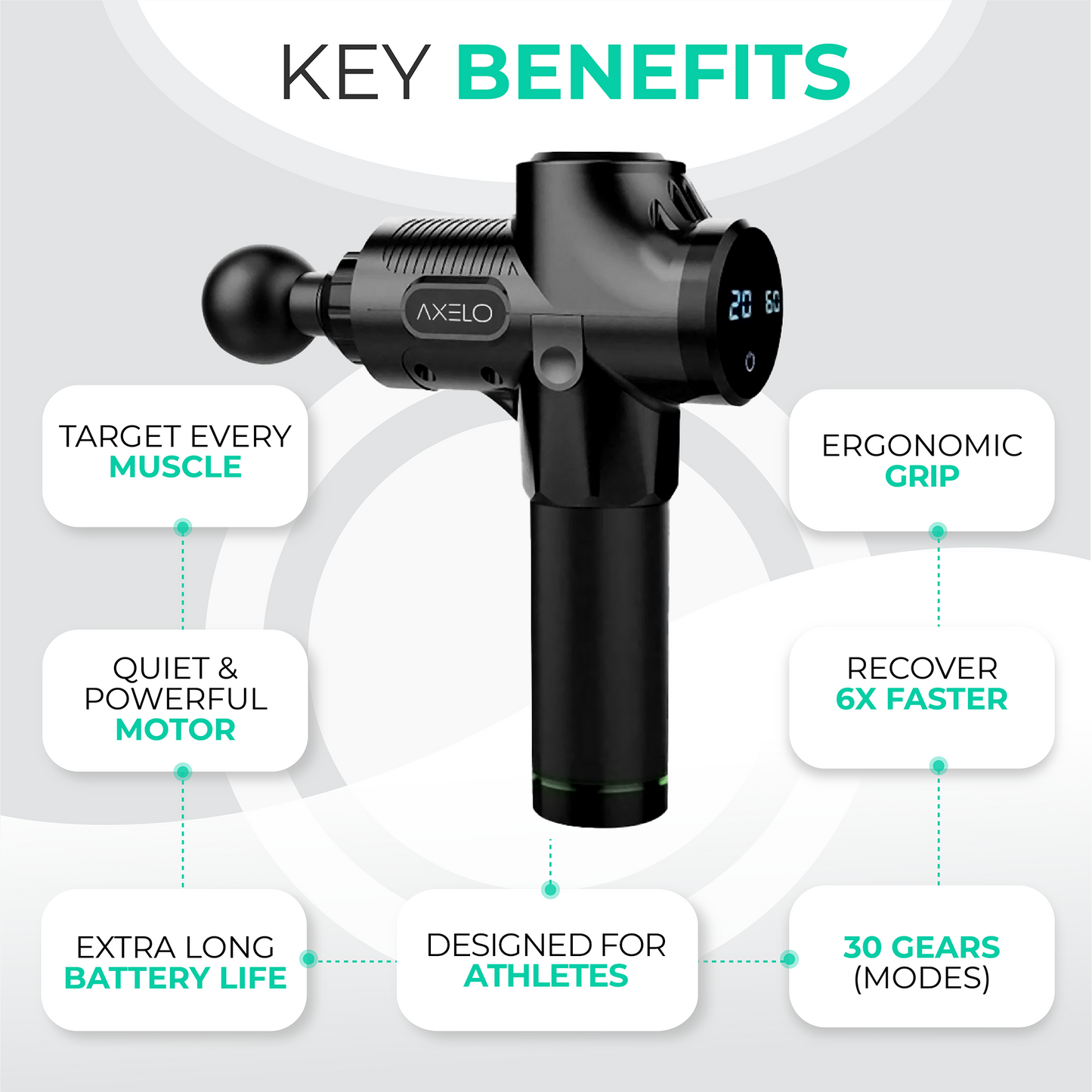 Muscle Relief Pro | Advanced Massage Gun with 30 Speed Settings