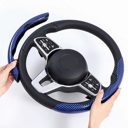 Anti-Slip Steering Wheel Cover with Elegant Carbon Look – Universal Fit