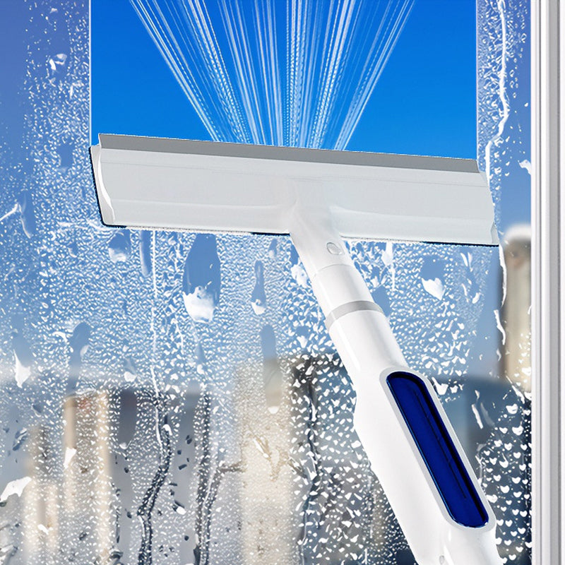 Extendable Window Cleaner with Dual Wiper System for Streak-Free Shine