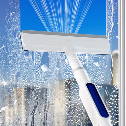 Extendable Window Cleaner with Dual Wiper System for Streak-Free Shine