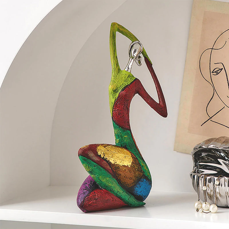 Vibrant Woman Sculpture | Artistry for Your Home