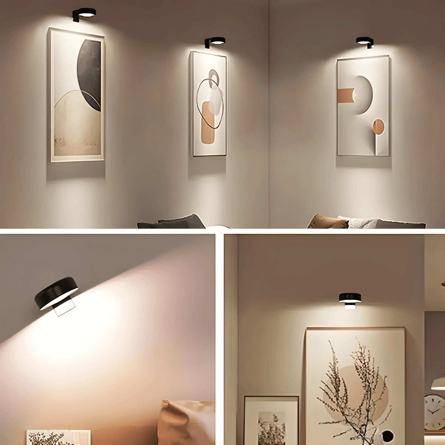 Versatile Magnetic Wall Lamp for Artistic Illumination