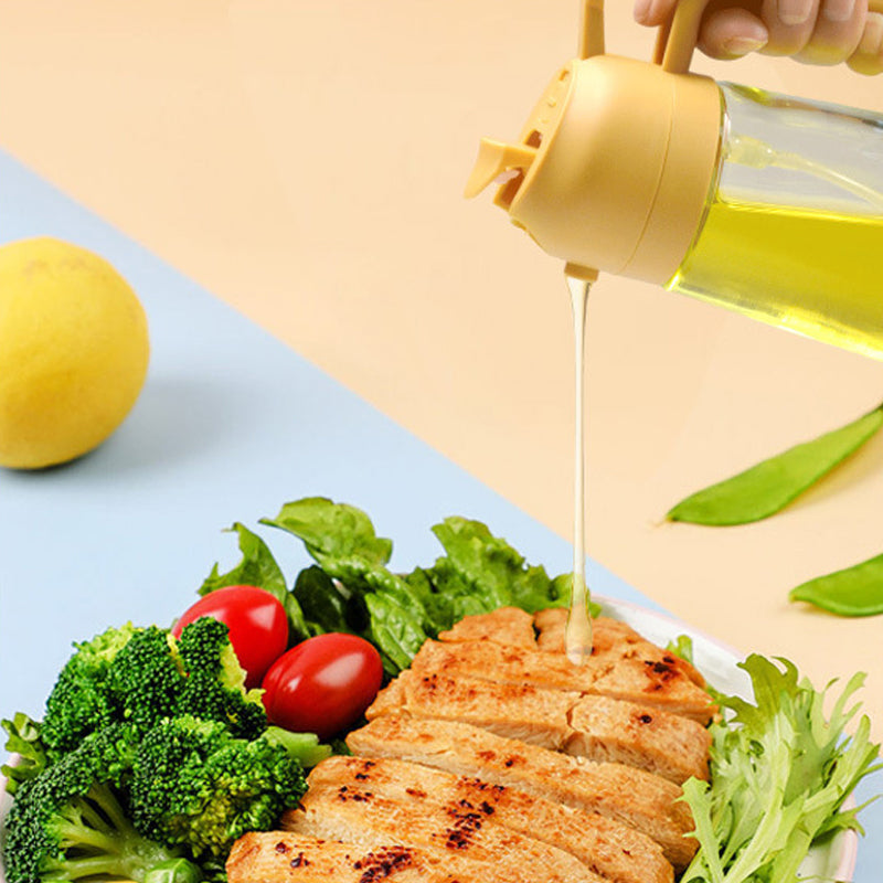 Glass Oil Sprayer and Dispenser - 2 in 1 with 50% Discount [Last Day Sale]