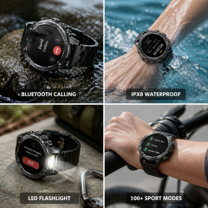 1.53-Inch Water-Resistant Smartwatch with Bluetooth Calling