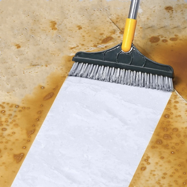Dual-Action Floor Cleaner Brush