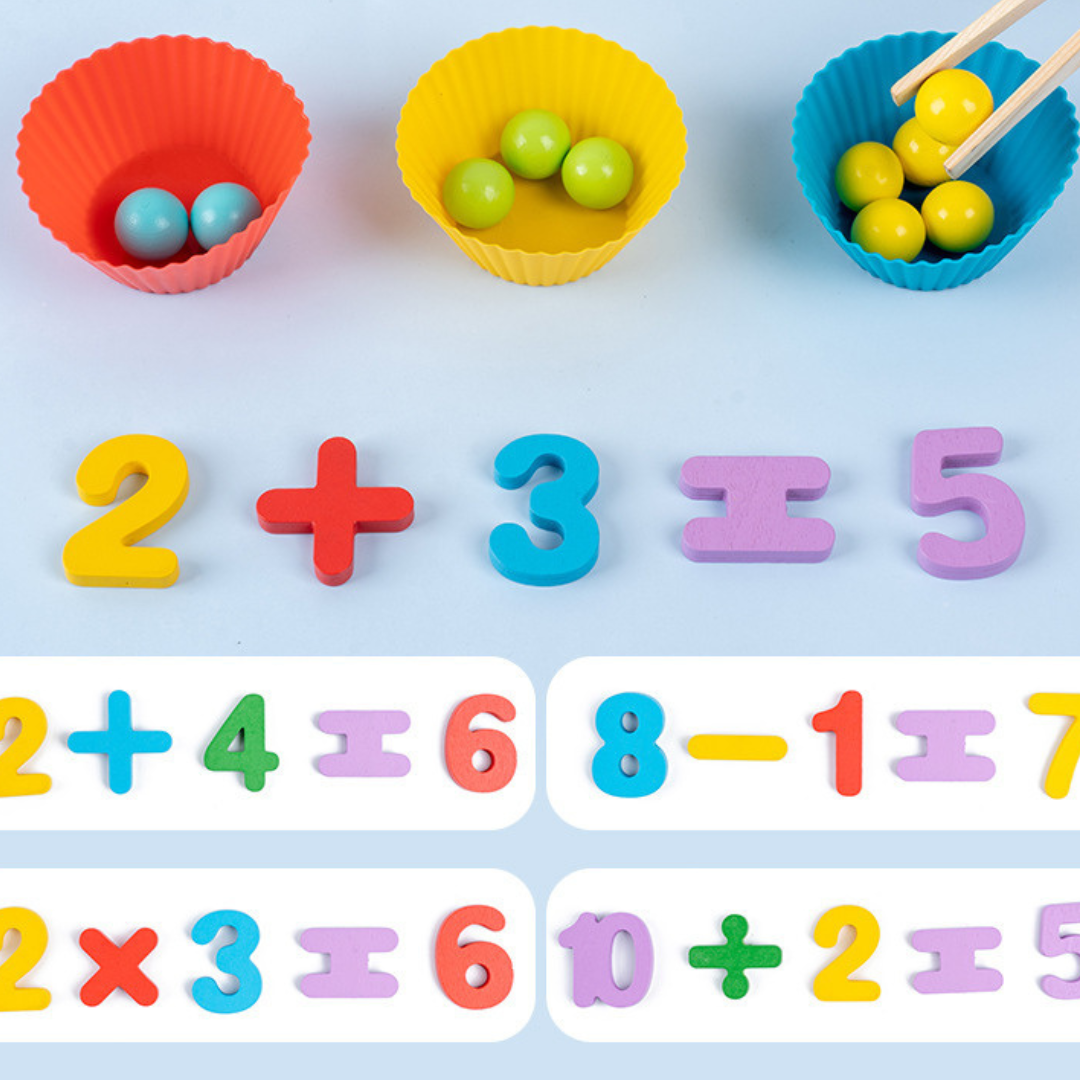 Montessori Learning Set for Colors and Numbers
