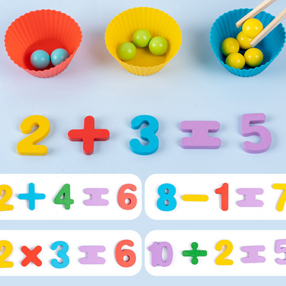 Montessori Learning Set for Colors and Numbers
