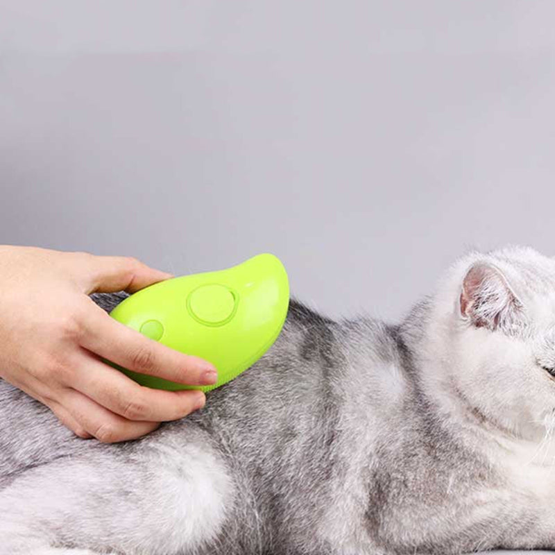 Pet Grooming Brush with Built-In Spray Function