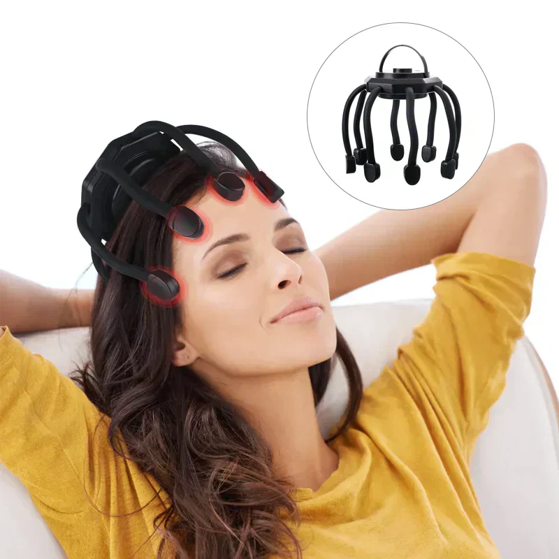 Portable Scalp Massager for Stress Relief and Hair Growth