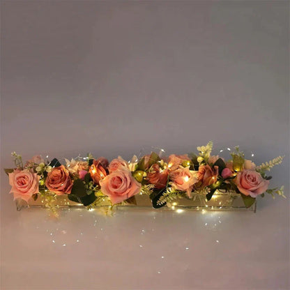 Elegant Acrylic Flower Vase with LED Illumination